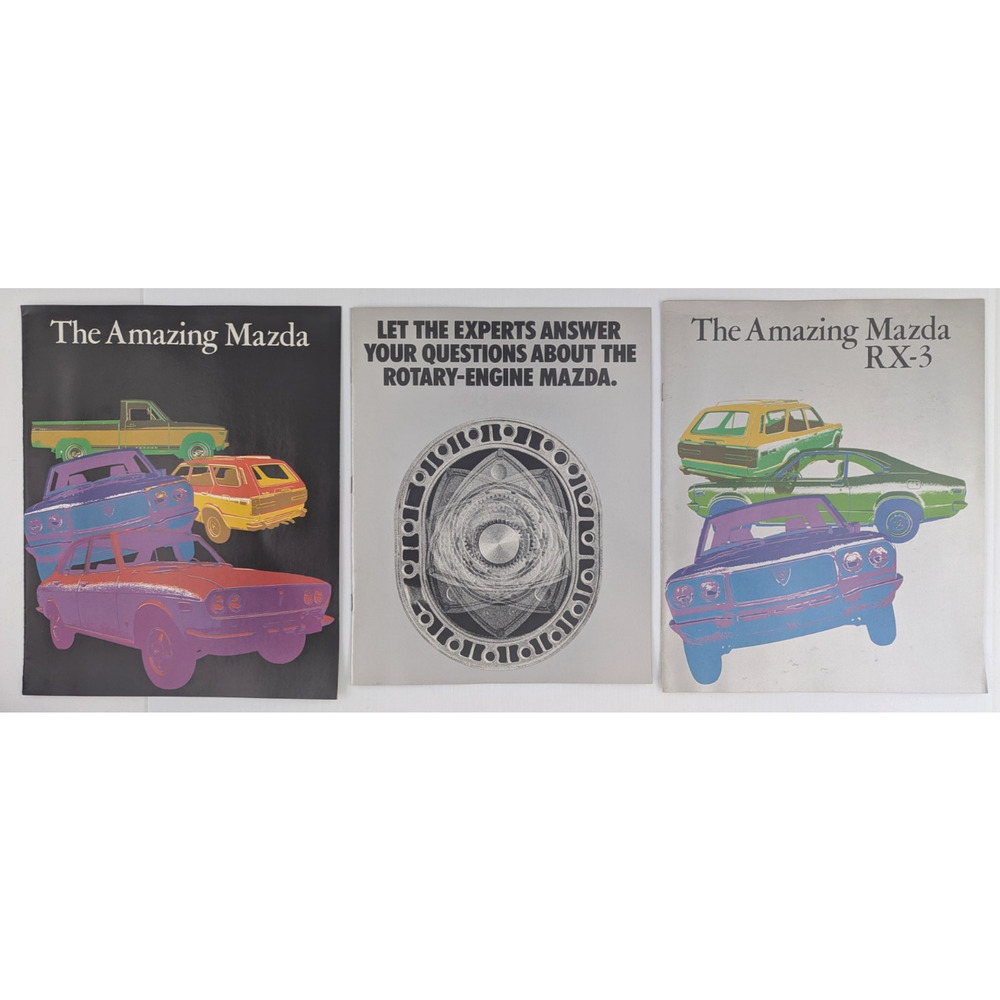 Vintage Original MAZDA Sales Brochure Advertising Lot of 3